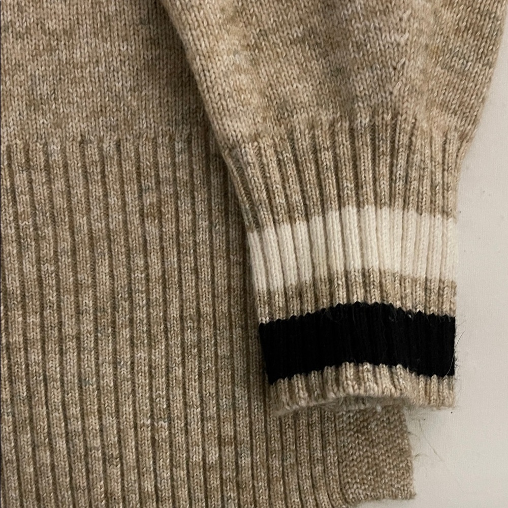 Lou & Grey Natural and Black Crewneck Sweater - Picture 4 of 7